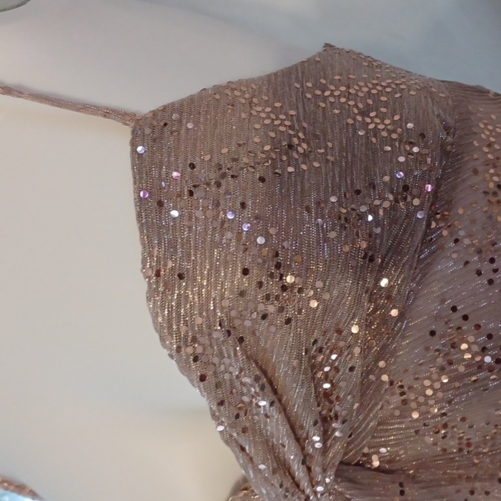 Miss Selfridge Sequin Embellished Spaghetti Strap Top New - Picture 3 of 7